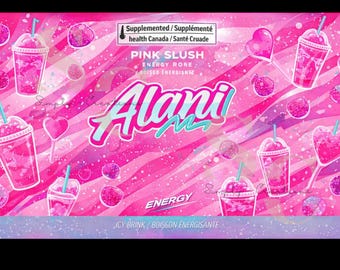Alani Inspired Pink Slush PNG | Sublimation & DTF Design | Digital Download ONLY
