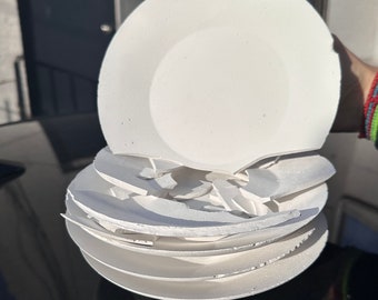 Breakable plates for events (50 per box)