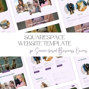 Custom Squarespace 7.1 Website Template | Service Business | SEO-Optimized | Mobile | Pet Care | Landscaping | Consulting | Photographer