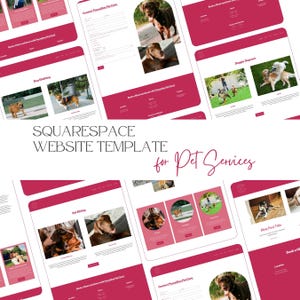 Squarespace 7.1 Website Template for Pet Sitters and Dog Walkers | No Coding Required | Professional Pet Care Business Site