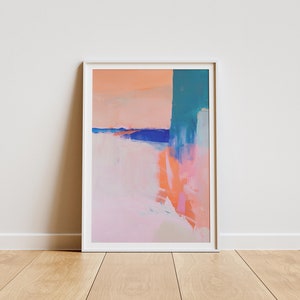 Colorful Eclectic Modern Art | Abstract Printable Art | Digital Download | Abstract Digital Print | Abstract Print | Printable art | Seaside
