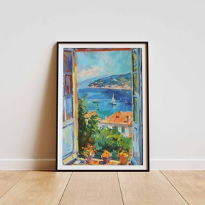 Arte mural de Matisse / Póster de Matisse / Arte imprimible / Impresión digital / Arte de Matisse / Descarga instantánea / Impresión impresionista / Ventana abierta