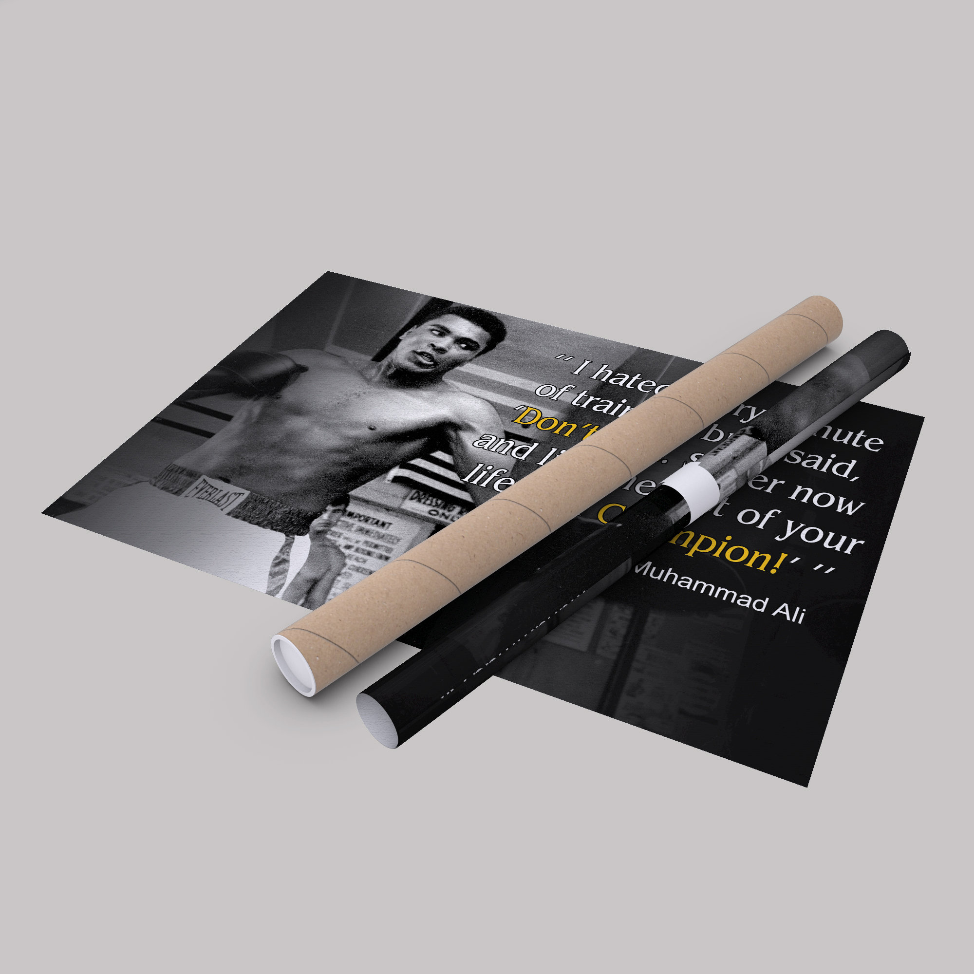 Muhammad Ali the Greatest Poster Quote Boxing Canvas Unique Design Wall ...