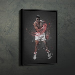 Muhammad Ali Art Boxing Wall Art Home Decor Hand Made Poster Canvas Print