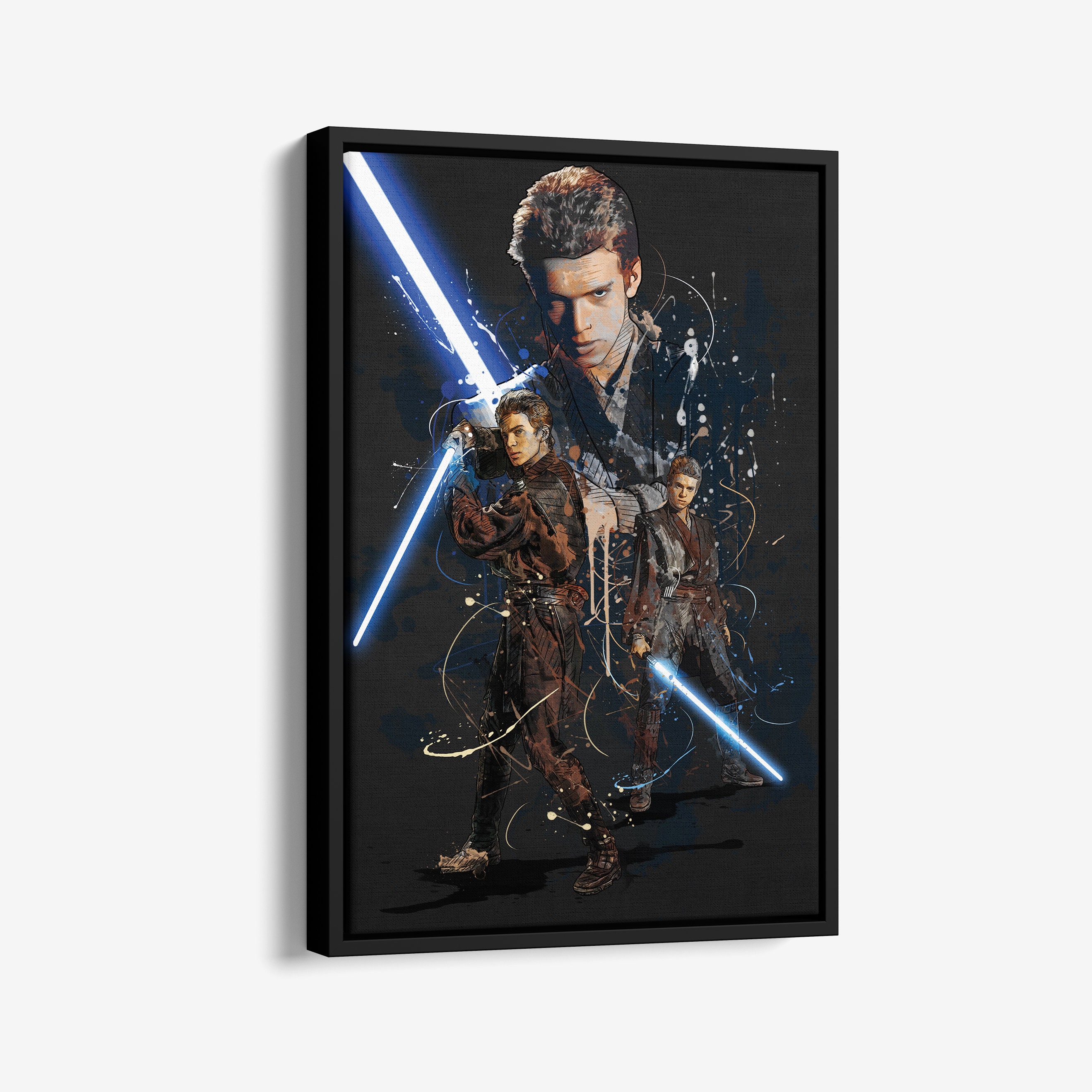 Anakin Skywalker Poster Attack of the Clones Art Canvas Wall Art Print ...