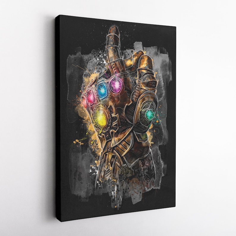Infinity Gauntlet Poster Marvel Comics Art Canvas Wall Art Print Home ...