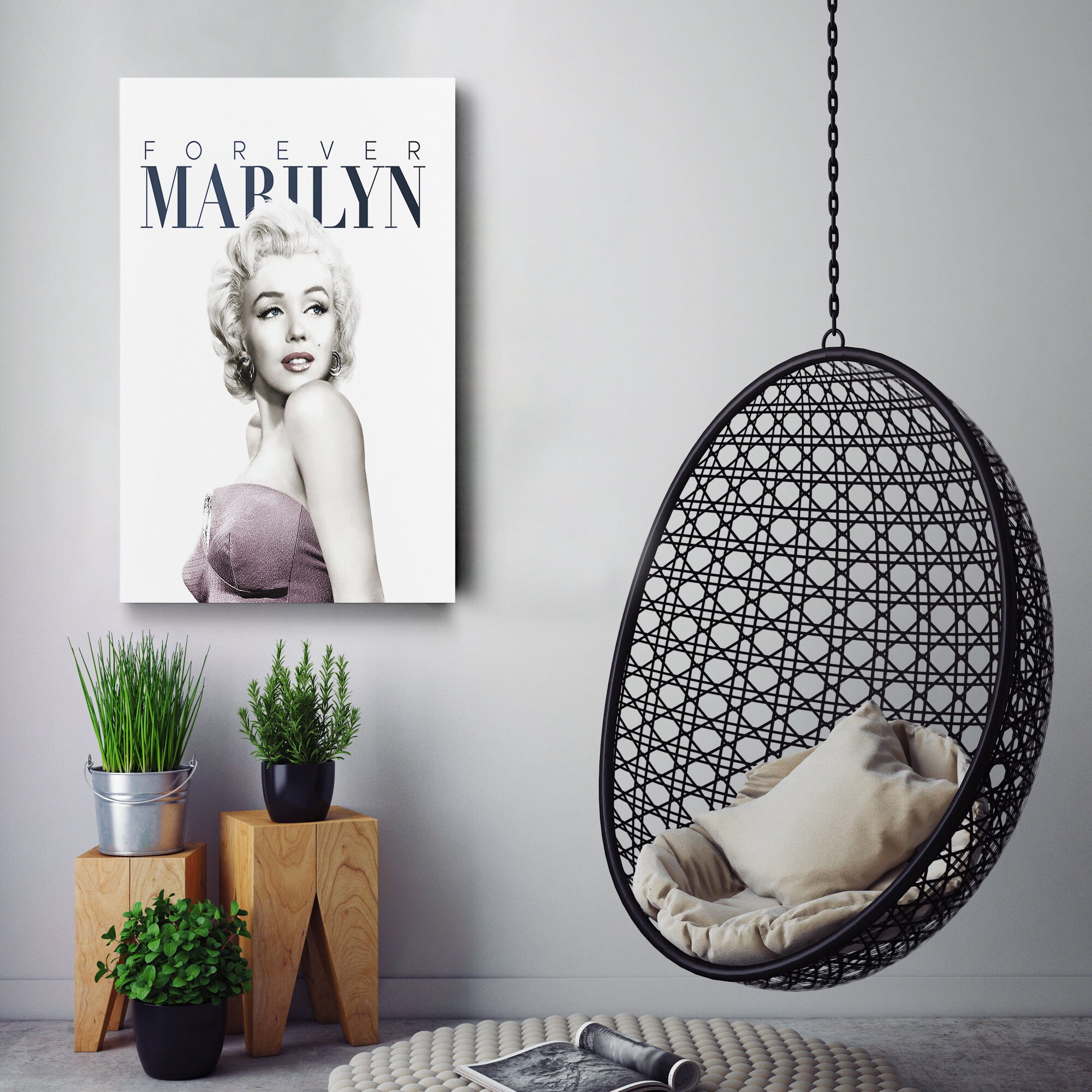 Marilyn Monroe Forever Poster Actress Model Canvas Unique Design Wall ...