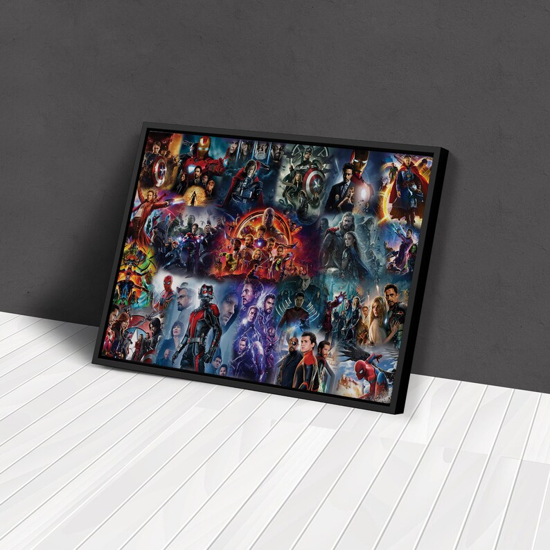 Marvel Movie Posters Marvel Comics Canvas Unique Design Wall Art Print ...