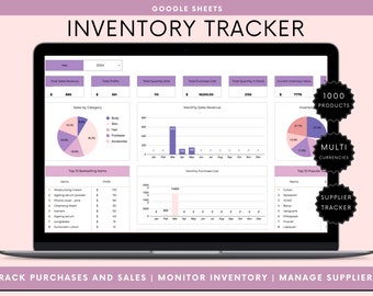 Inventory Tracker Spreadsheet | Small Business Inventory Template | Products Inventory Template | Inventory Management Template