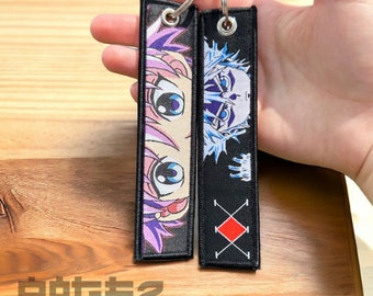 Porte-clés Anime Jet Tag Manga Porte-clés en tissu double face durable Anime Merch