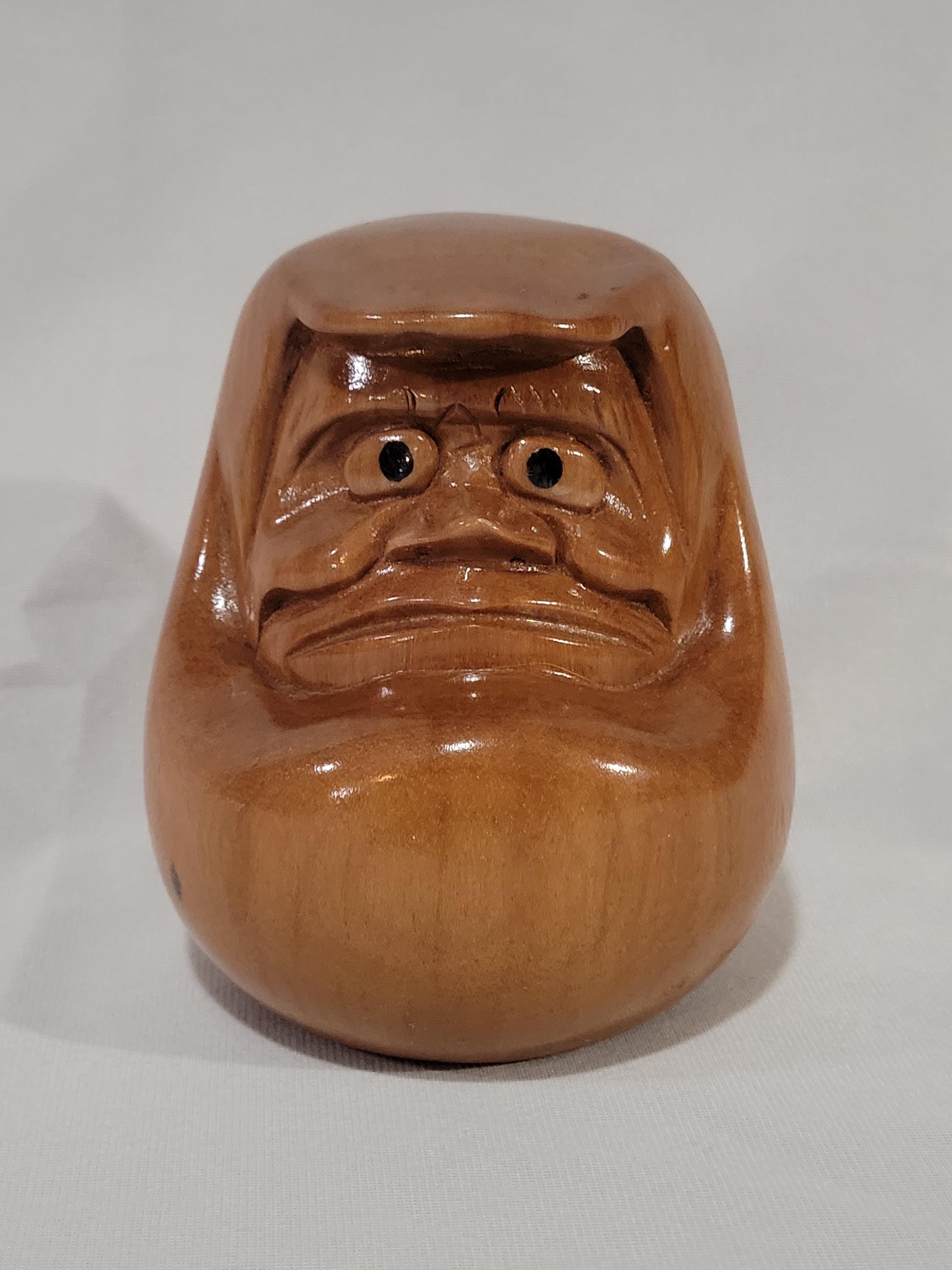 Japanese Wooden Daruma - Etsy