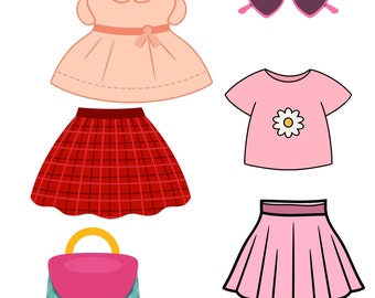 cut and paste dress up activities Printable Dress-Up Activity, Kids Activity, Montessori, Cut-and-Paste  Activity, Paper Doll Activity Set, Birthday Party Gift