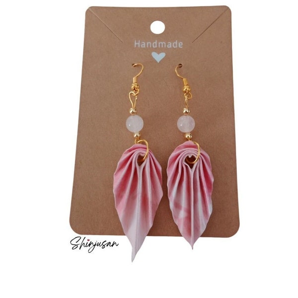 Boucles d'oreilles origami