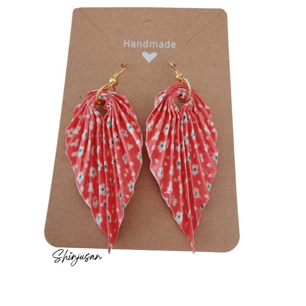 Boucles d'oreilles origami