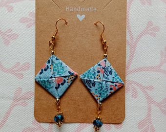 Origami papieren oorbellen