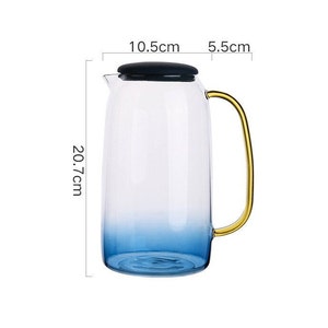 Wasserkrug, Set, Gläser, Pitcher, Karaffe, Muttertagsgeschenk, 1,5Liter, Teekanne, Glas, Wellness, mit Deckel, Geschenk Bild 7