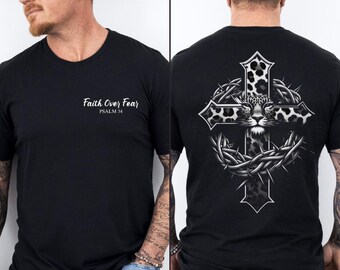 Faith Over Fear Shirt, Christian Shirts, Inspirational Christian Tee, Motivational Shirt, Christian Shirt, Faith Shirt, Religious Shirt