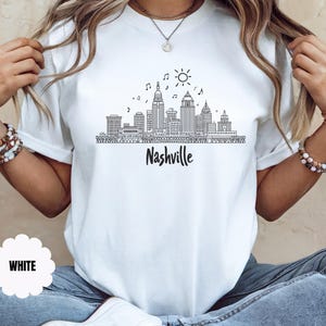Nashville Skyline Shirt, Nashville minimalist Tshirt, Bachelorette Tennessee Shirts, Country Music Shirt, Girls Trip Tee, Music City Tee