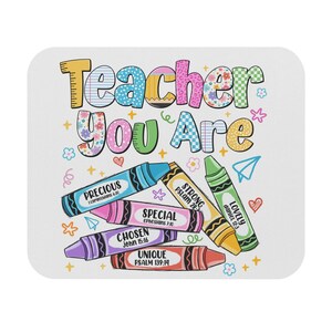 Teacher Mouse Pad, Can&#39;t Talk Right Now Doing Teacher Stuff, Gift for Teachers, Classroom Decor, Office Accessories