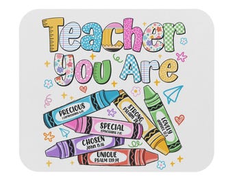 Teacher Mouse Pad, Can't Talk Right Now Doing Teacher Stuff, Gift for Teachers, Classroom Decor, Office Accessories