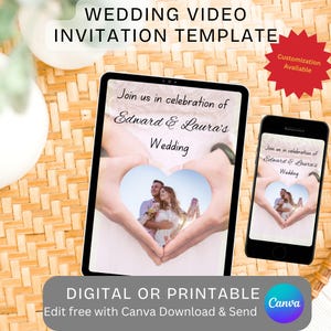 Braut und Bräutigam digitale Hochzeitseinladung Vorlage für Hochzeitstag Feier der Hochzeitstag Party einladen benutzerdefinierte Hochzeitsprobe evite