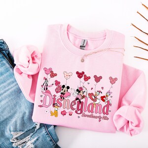 Disneyland Valentines Sweatshirt, Disneyland Hearts Sweatshirt, Mickey And Friends Valentine Sweatshirt, Valentines Day Sweatshirt