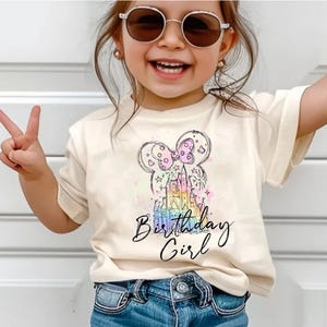 Birthday Girl Shirt, Disney Birthday Party, Kids Birthday Gift, Disneyland Birthday Trip, Disneyworld Shirt, Disney Family Shirt