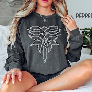 Boot Stitch Graphic Sweatshirt: Western Rodeo Cowgirl Tee