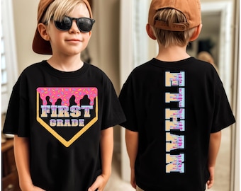 Custom Drip Back To School Shirt: Personalized Name, First Grade