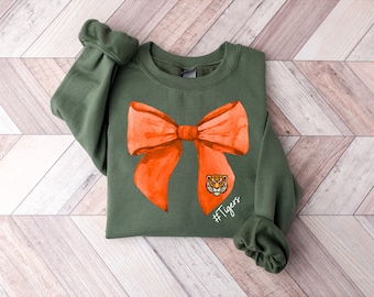 Mascot Bow Sweatshirt: Gameday School Spirit Shirt