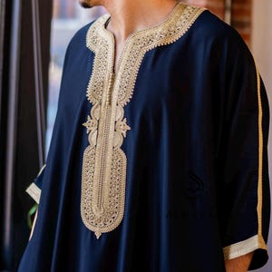 Mens Moroccan Gandoura Thobe  Premuim Elegant & Authentic Traditional Wear, Available in Different Colors