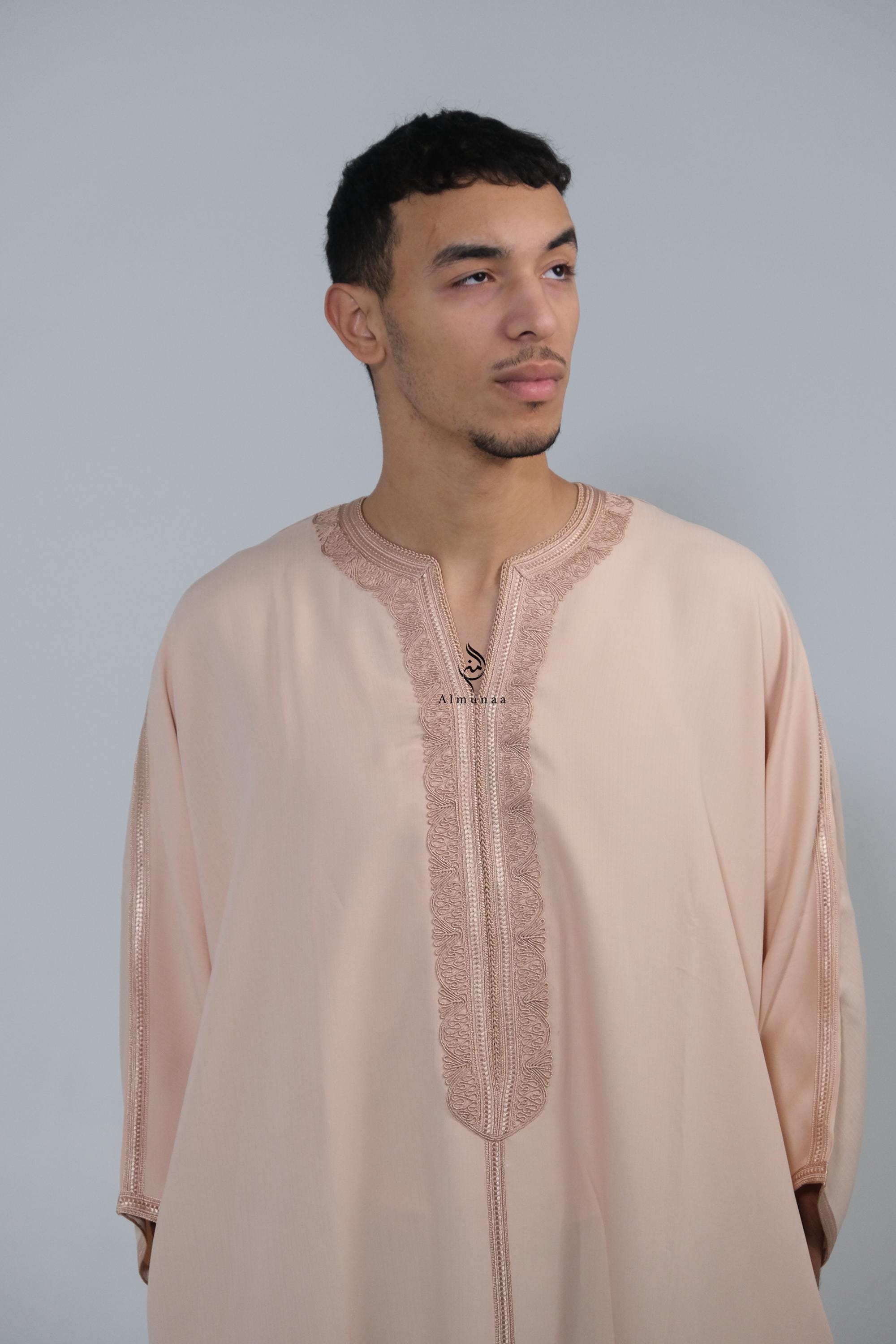 Custom Thobe Custom Men’s Thobe Moroccan Gandoura| Djellaba | Moroccan Jellaba ...