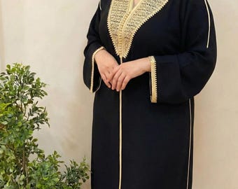 Marokański kaftan damski – nowoczesny i ręcznie robiony tradycyjny strój okazjonalny