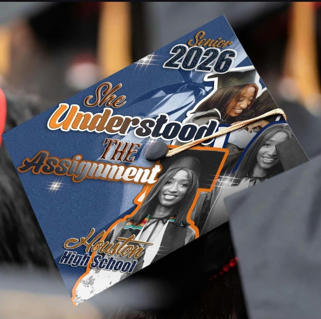 Custom Graduation Cap Topper | Personalized Class of 2026 Senior Cap ...