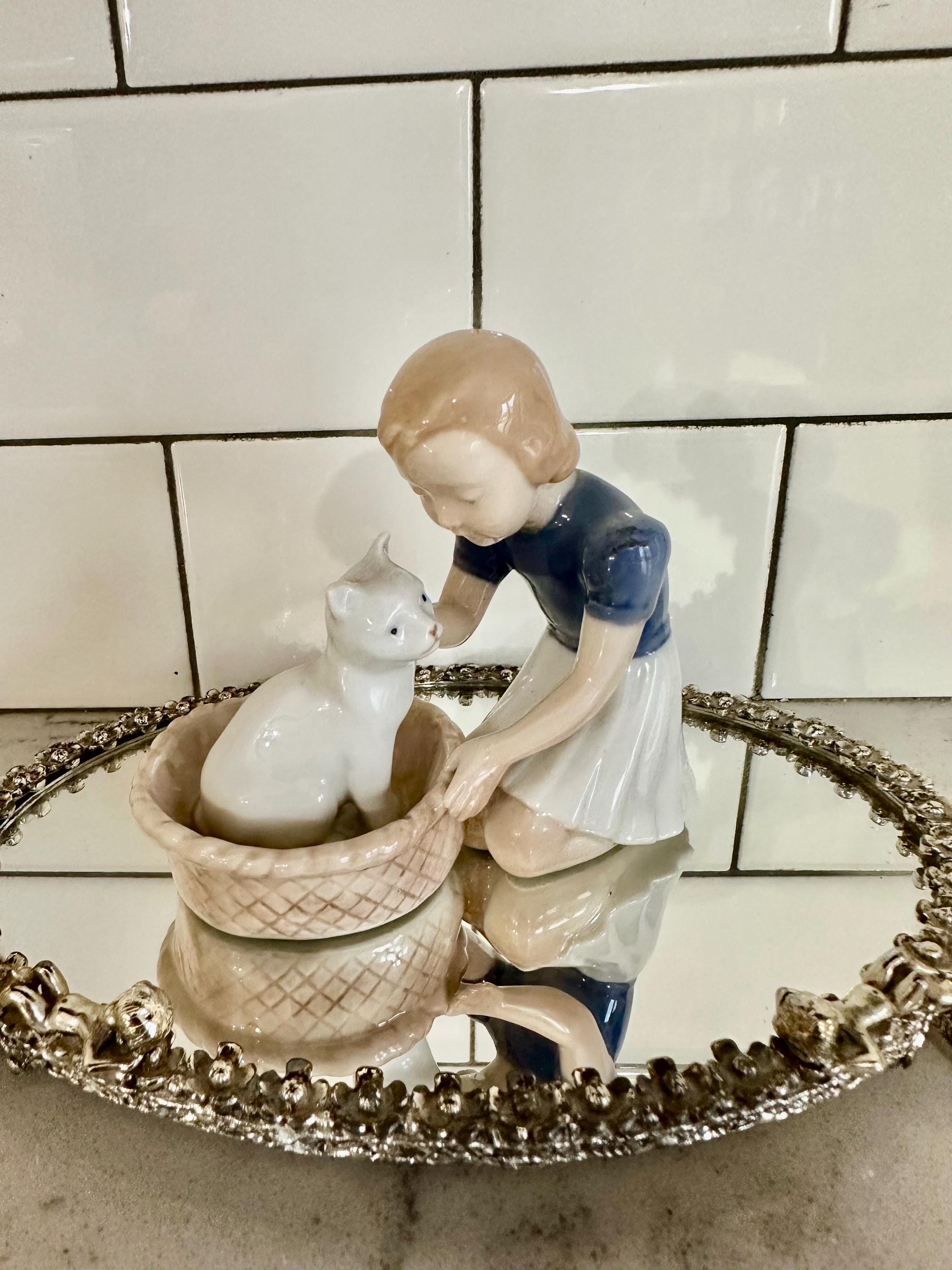 B&g Danish Porcelain Cat Figurines - Etsy