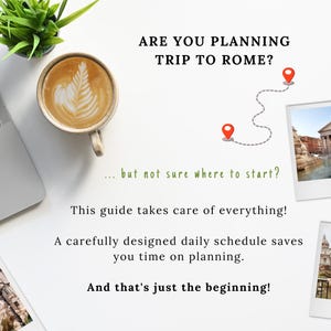 Rome Map Guide & 3-Day Itinerary | Digital Travel Planner | Mobile-Friendly Ebook Tour Guide with 50+ Locations image 2