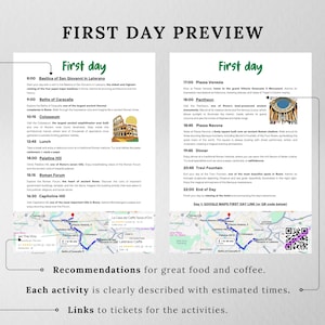 Rome Map Guide & 3-Day Itinerary | Digital Travel Planner | Mobile-Friendly Ebook Tour Guide with 50+ Locations image 5