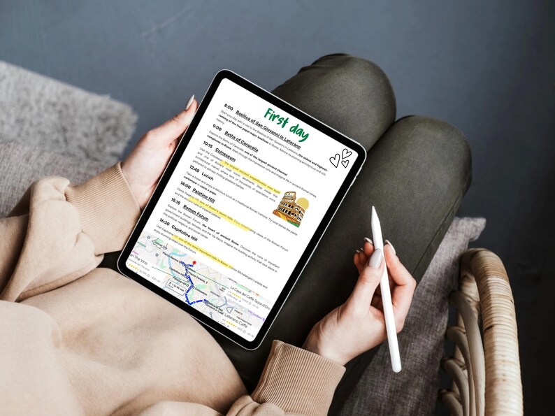 Rome Map Guide & 3-Day Itinerary | Digital Travel Planner | Mobile-Friendly Ebook Tour Guide with 50+ Locations image 7