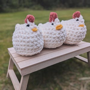 Crochet Chicken, Cute Amigurumi, Handmade Chicken Plushie