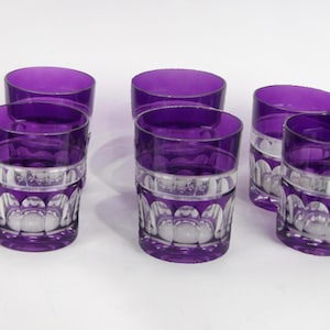 Handmade in Italy by an artisan at Linea Argenti – Whiskey Glasses in Violet Color (Set of 6)