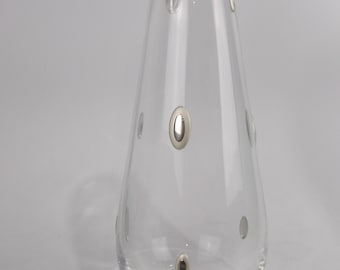 Crystal Vase with Silver-Coated Bilaminate