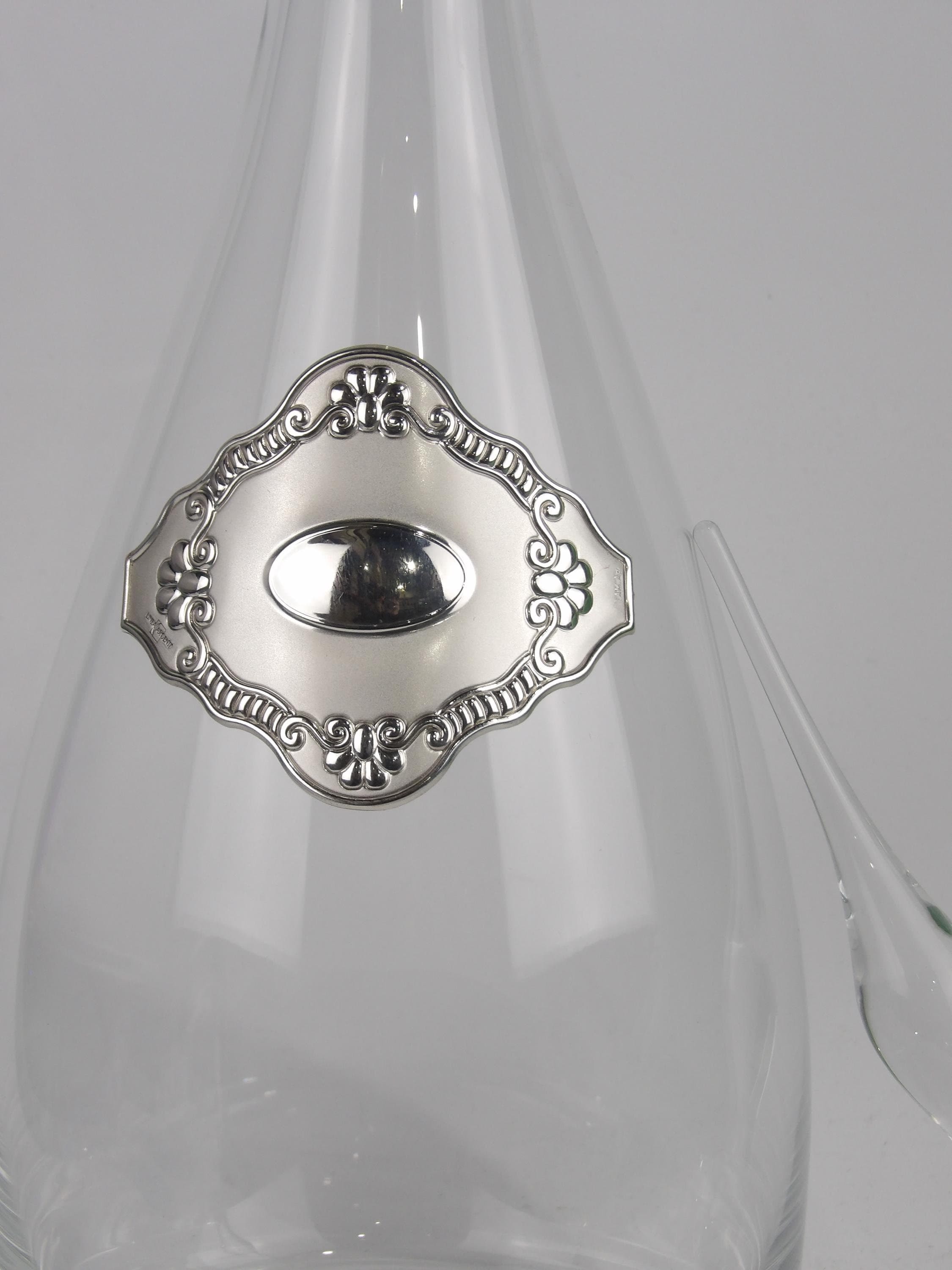 Crystal Decanter with Silver Coated Bilaminate – Elegance in Every Pour