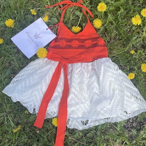 Moana-inspiriertes Kleinkind-Kleid | Cosplay Olympiade & Halloween Outfit | Anime Prinzessin Geschenk für Mädchen