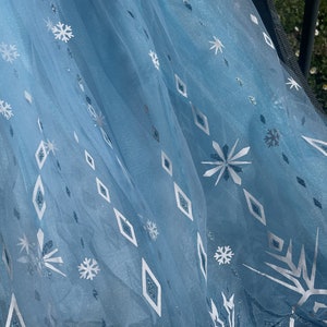 Enchanted Ice Princess Dress for Celebrations Frosted Fairytale Gown & Glittering Cape image 8