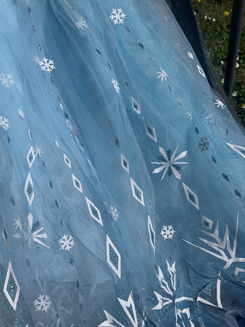 Enchanted Ice Princess Dress for Celebrations Frosted Fairytale Gown & Glittering Cape image 8