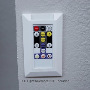 LED Remote Wall Mount – Sleek Design, Multiple Colors Available (3D Printed)