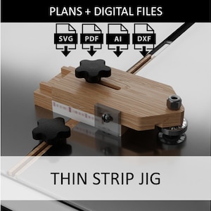 Planos e arquivos digitais elaborados com precisão do Thin Strip Jig