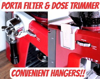 Portafilter & Dose Trimming Hangers - Breville Barista Organizer | Dual-Side Mount - 3D Printed