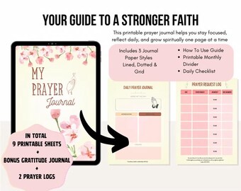 Plr Monthly Digital Prayer Journal Bundle