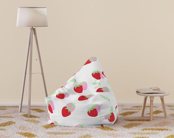 Strawberry Bean Bag Chair Cover